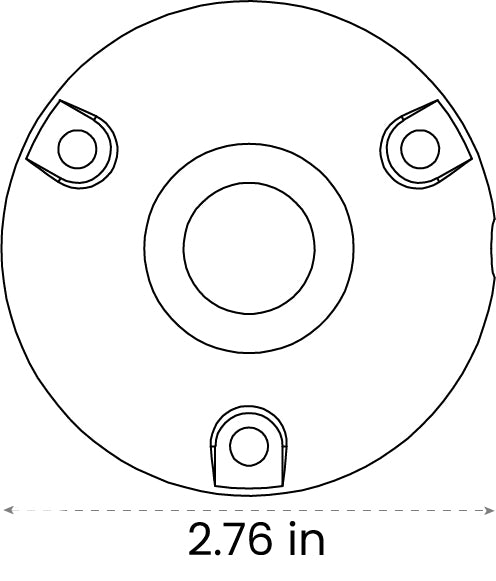 3 Hole Mount - Mount from 702 Lighting in Las Vegas