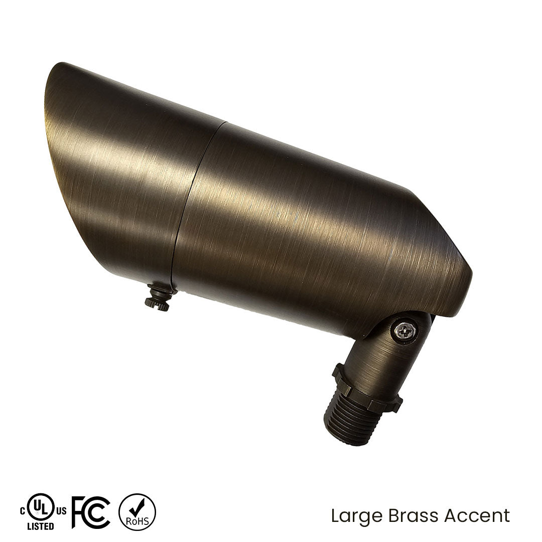 Large MSDPRO / CCT Adjustable Brass Accent • 23W, 2700/3000K • 20° Beam