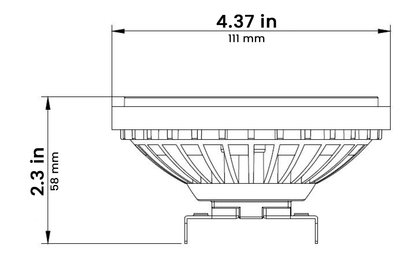 MSDPRO / CCT Adjustable PAR36 LED bulb, 7W, 11W, or 15W, 2700/3000K, 30° beam